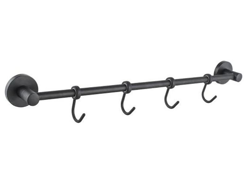 Изображение товара Планка с крючками для полотенец D-Lin D111/черный (D288111-4)