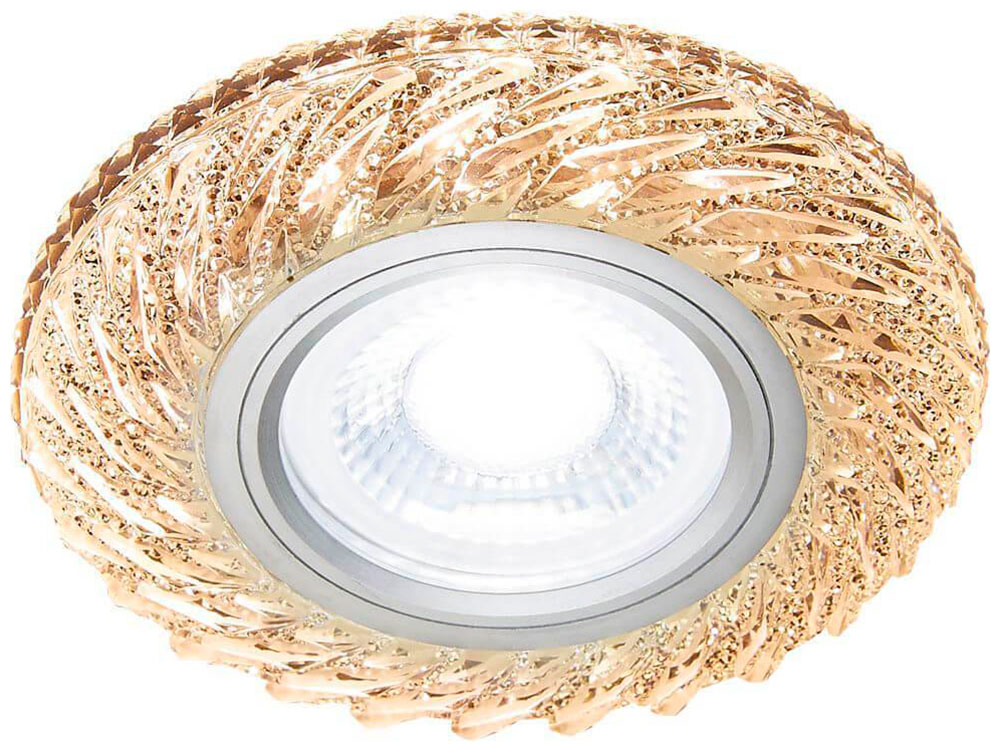 Изображение товара Встраиваемый светодиодный светильник Ambrella Led S295 классика хром желтый