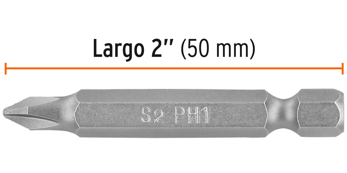 Изображение товара Набор бит Truper Phillips PH1 50 мм 5 штук