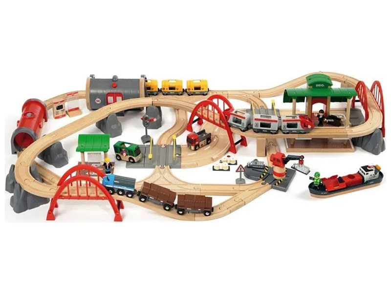 Изображение товара Дорога Brio Ж/д, большой набор "Люкс", 87 элементов (33052)
