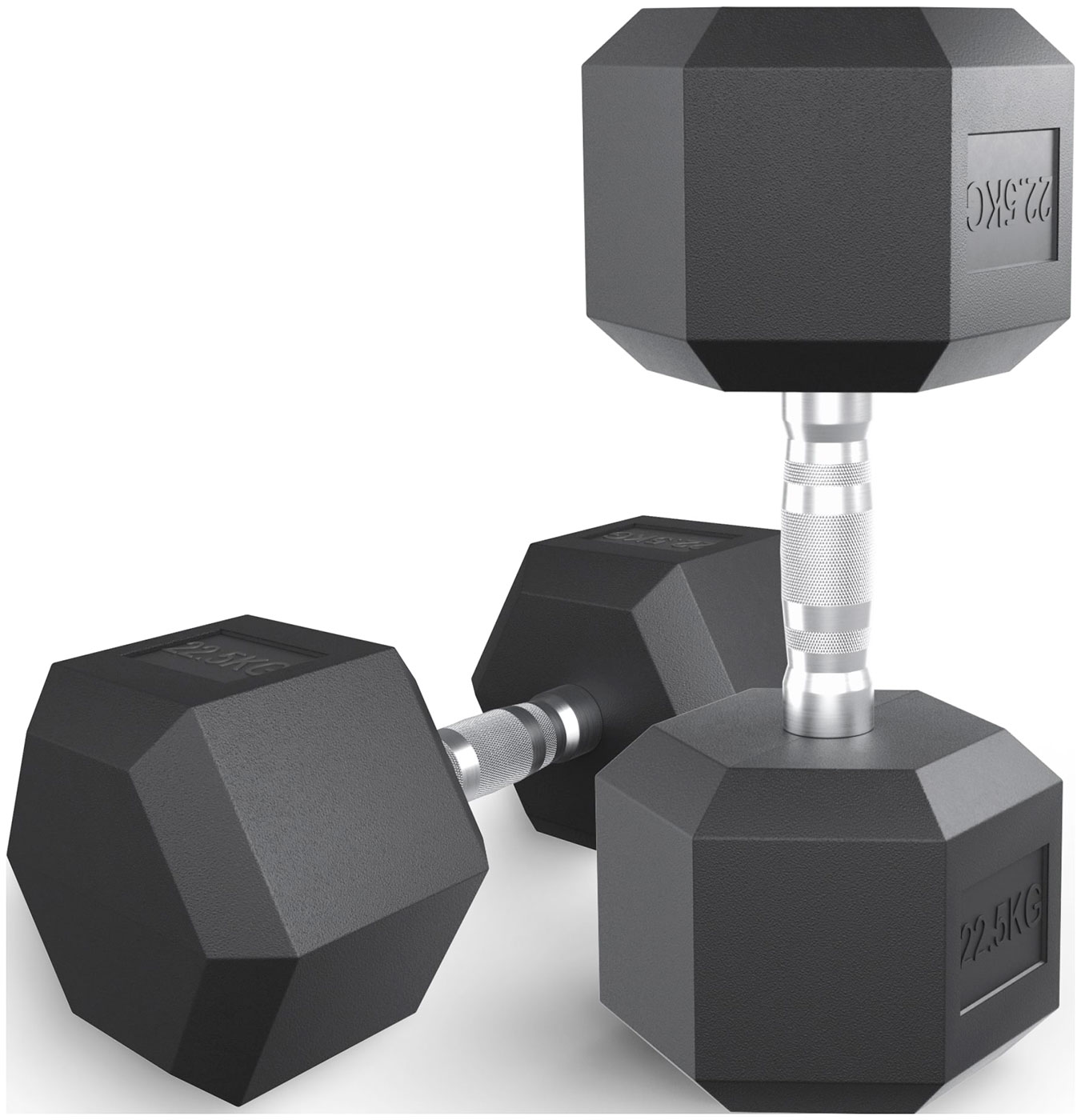 Изображение товара Гантель гексагональная Unix Fit обрезиненная, 22.5 кг