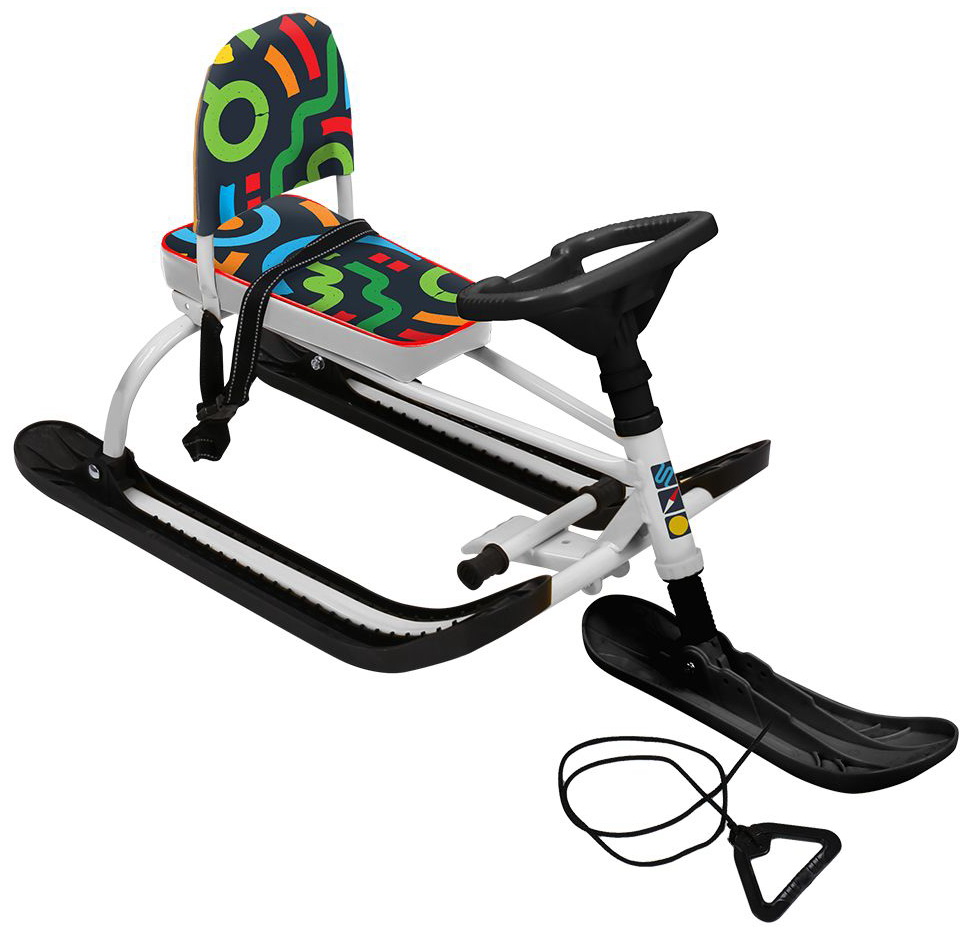 

Снегокат Ника Twiny 1+ TW1+ графичный, Белый с рисунком