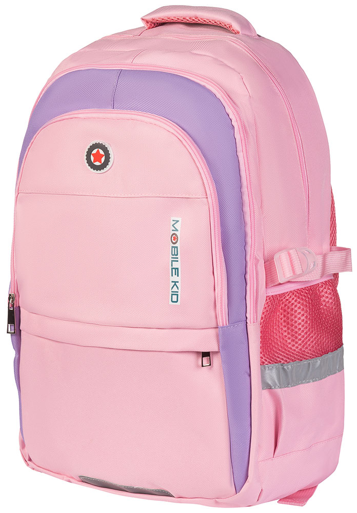 Изображение товара Рюкзак школьный с сумкой для обуви Mobile Kid STYLE (SBP300) PINK VIOLET