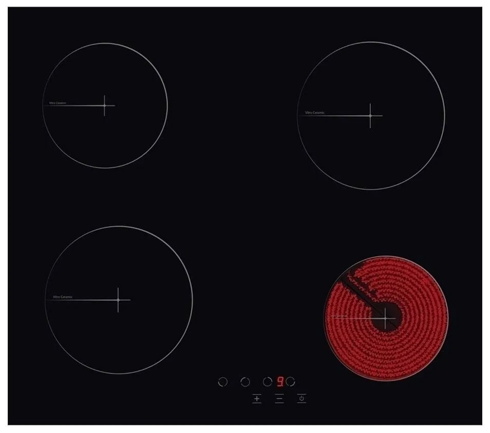 

Электрическая варочная панель Simfer H60D14B024, Черный