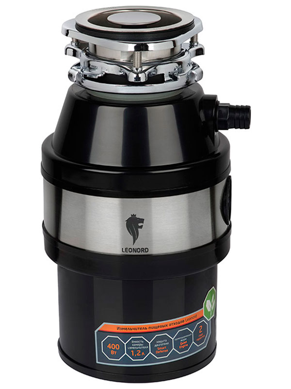 Изображение товара Измельчитель пищевых отходов Leonord LE-FWD-400 с мощностью 400 Вт и защитой двигателя