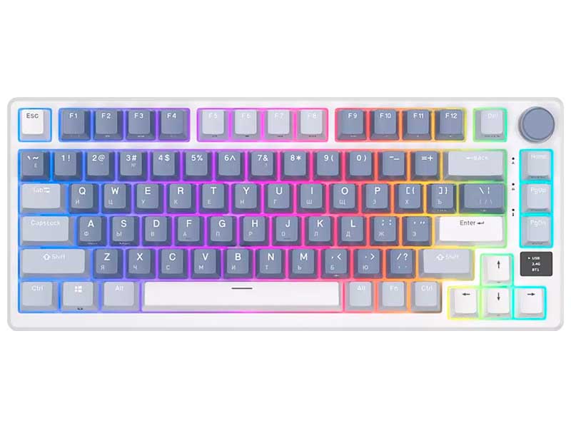 Изображение товара Механическая клавиатура Royal Kludge RK-M75 Ocean Blue с RGB подсветкой