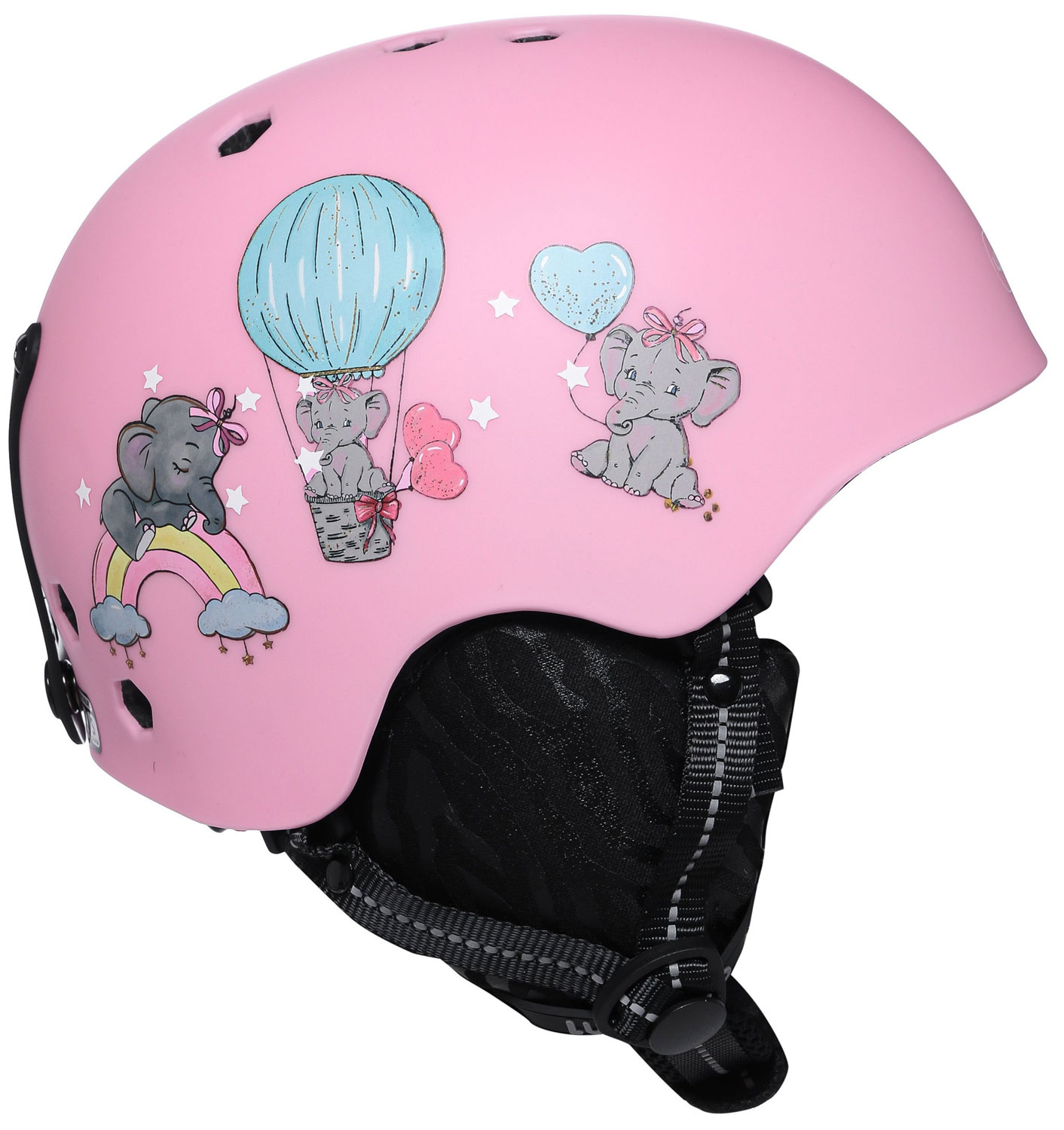 Изображение товара Детский защитный шлем LuckyBoo FUTURE розовый S 52-55 см для лыж и сноуборда