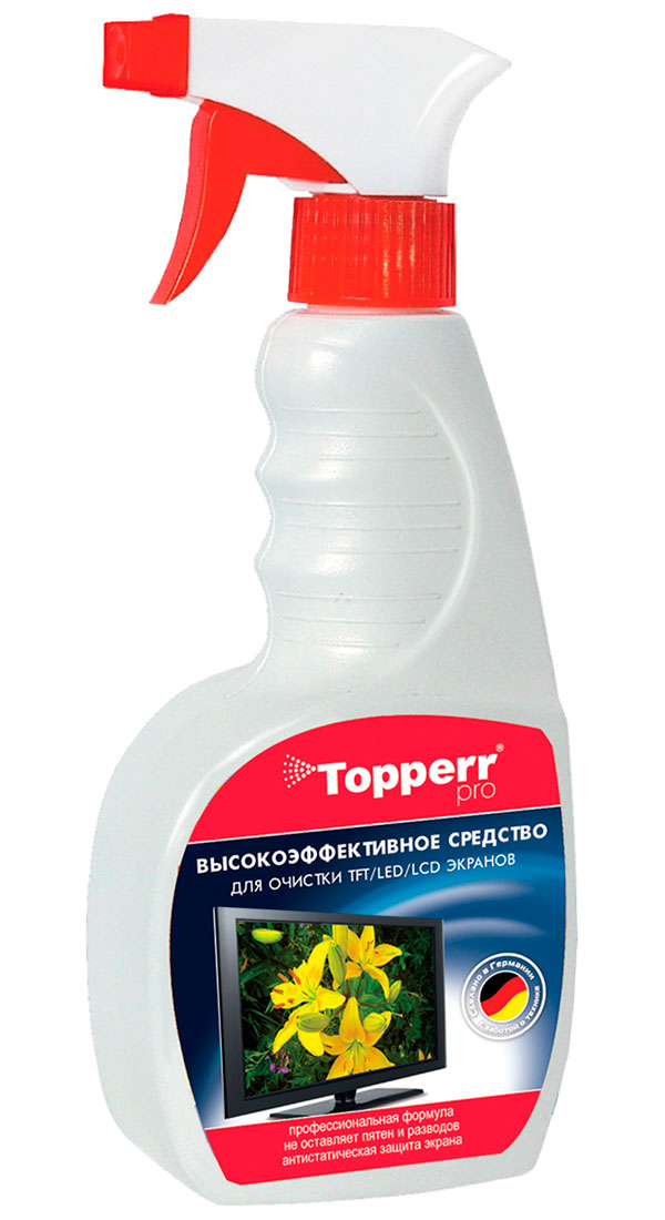 Изображение товара Средство для ухода Topperr за экранами ЖК, LCD и плазмы, 500 мл., спрей (R) (3001)