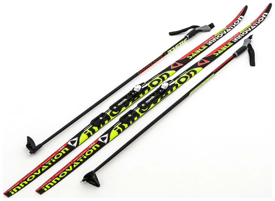 Изображение товара Лыжи беговые STC NNN (Rottefella) - 200 WAX Innovation, black/red/green