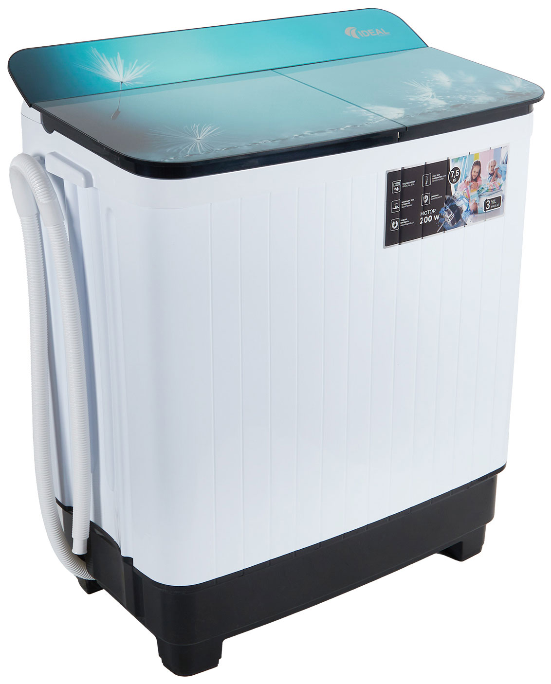 Активаторная стиральная машина Ideal ID-75 (белая А)