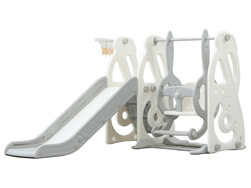 

Горка с качелями Unix Kids, Music Grey (PPSLSWGRY), Белый/серый