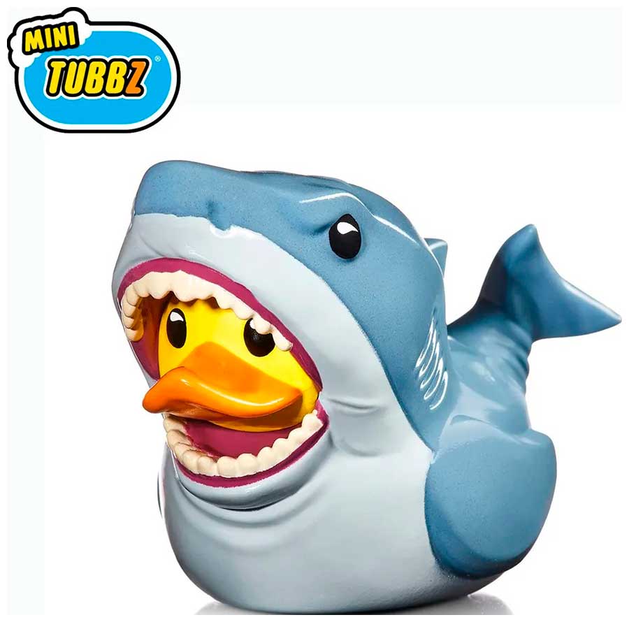 

Фигурка-утка Rubber Road Ltd Tubbz Челюсти акула, Брюс (Mini), Голубой/серый/желтый