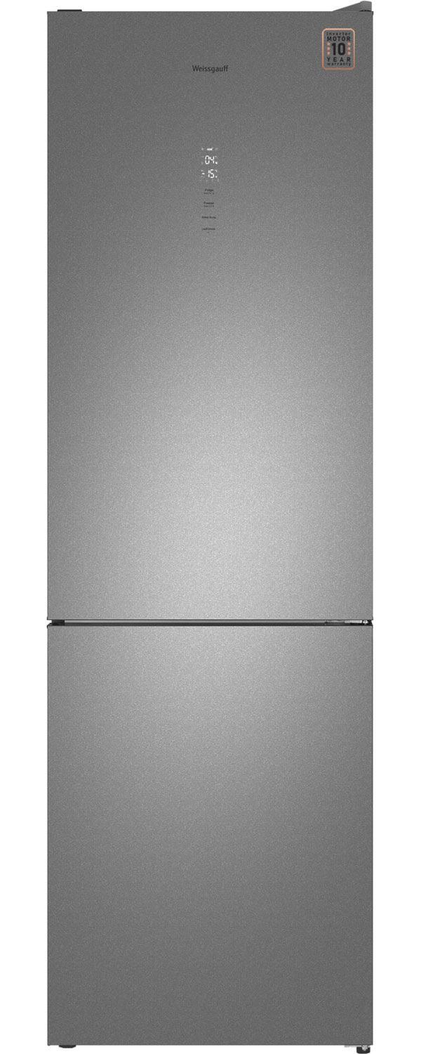 Изображение товара Двухкамерный холодильник Weissgauff WRK 2000 Total NoFrost Inverter Bru Steel Glass