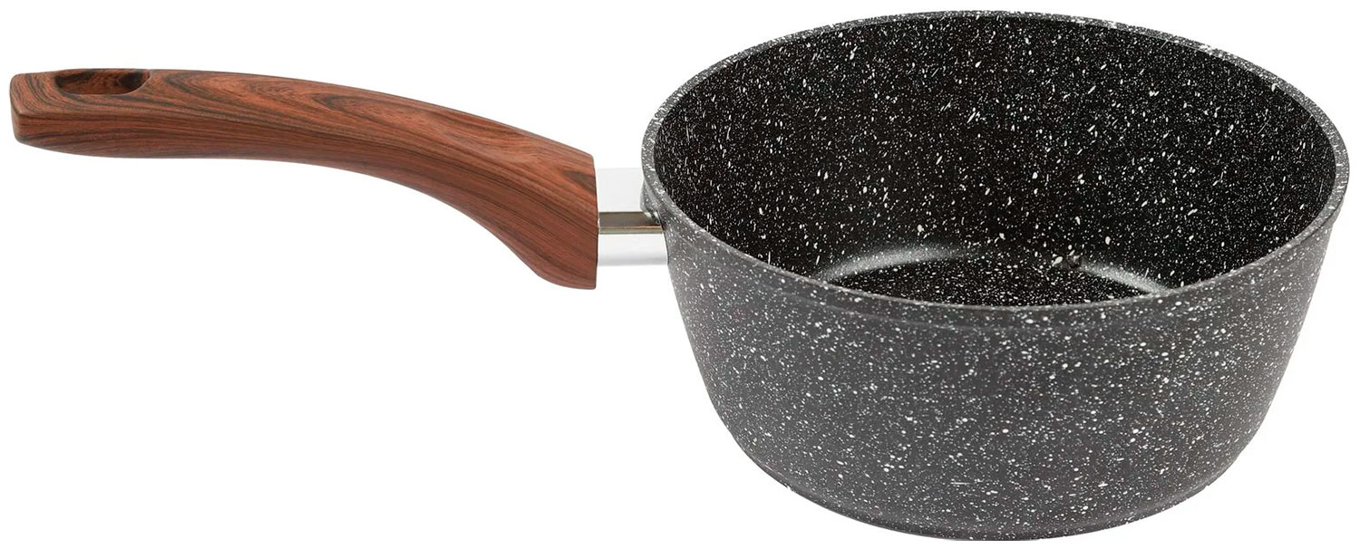 Изображение товара Ковш Rashel R-104/16 из алюминия с антипригарным покрытием и гранитным покрытием 16 см