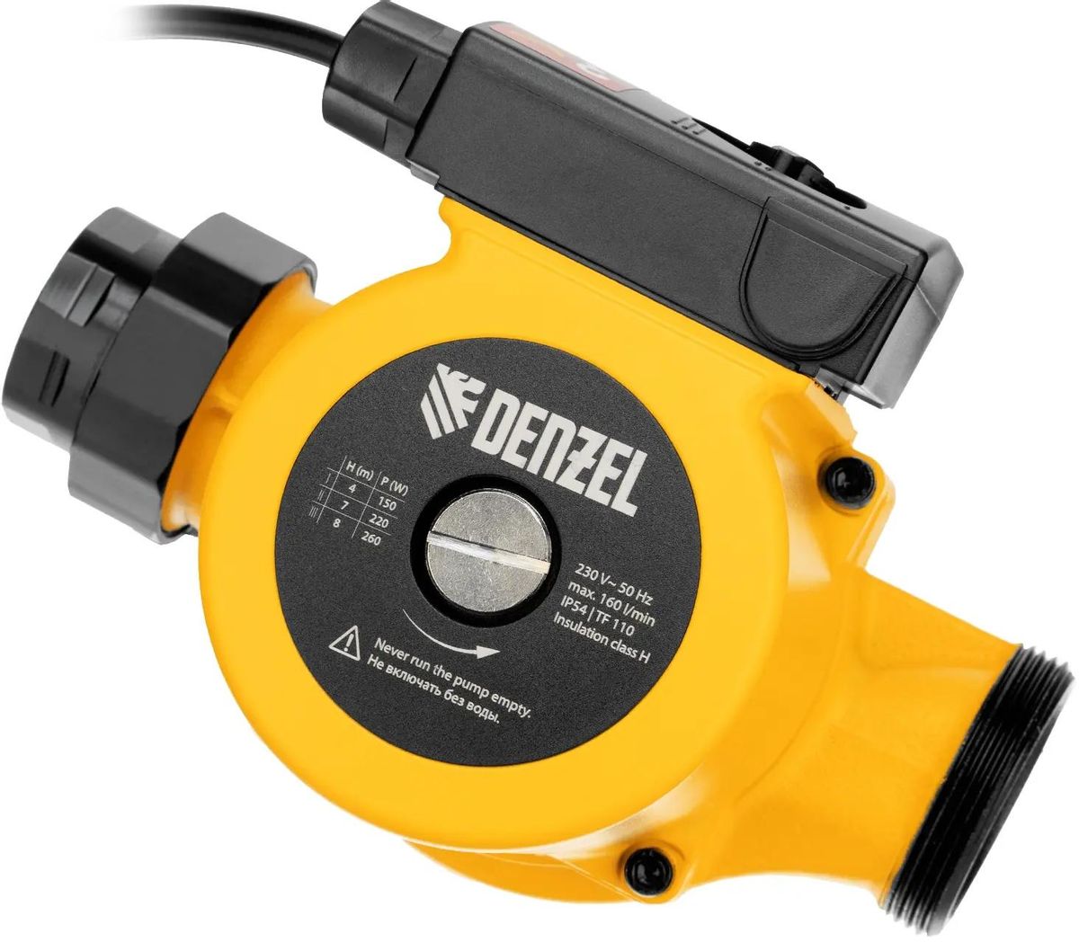 Изображение товара Циркуляционный насос Denzel CP32-8 99415 для теплоснабжения с надежной защитой
