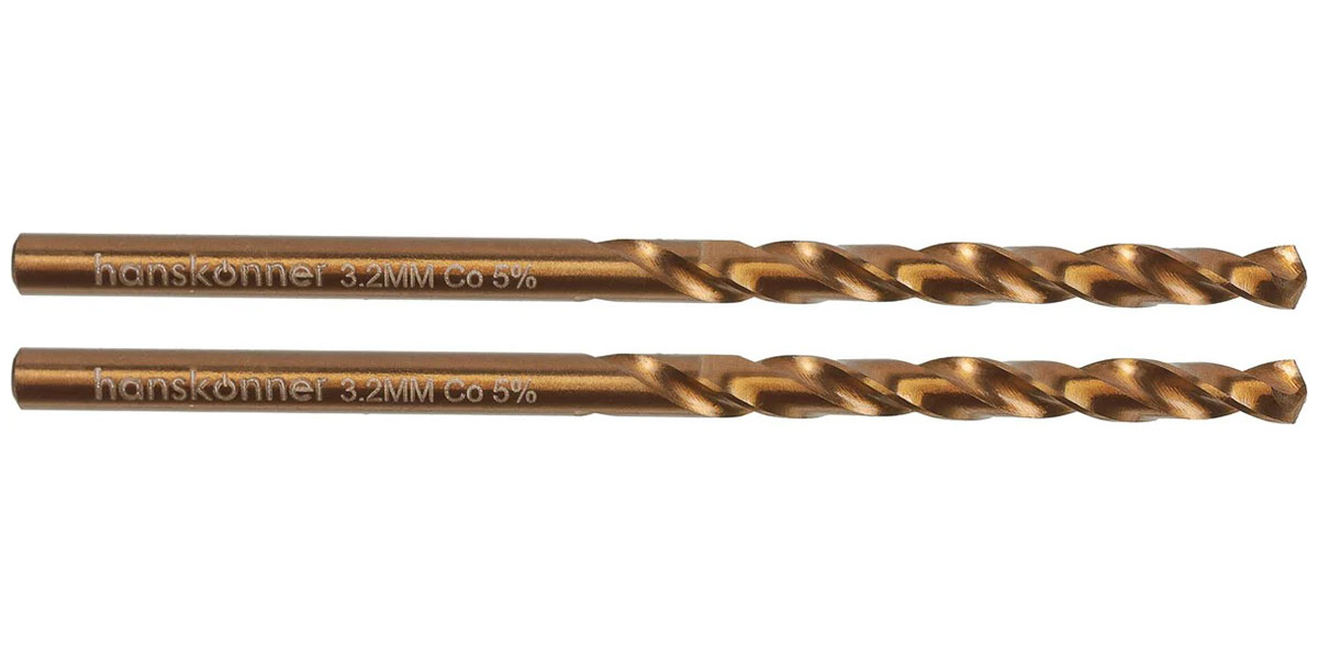 Изображение товара Сверло по металлу Hanskonner COBALT, 3.2х65 мм (H1055-M032-65)