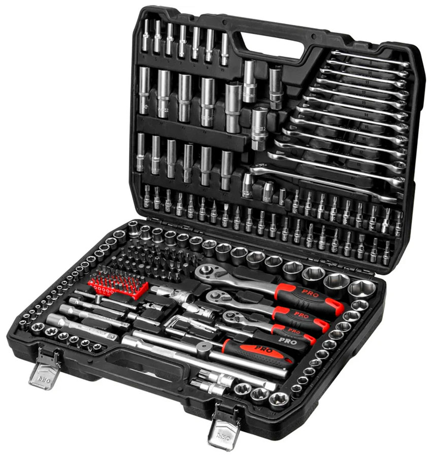 Изображение товара Профессиональный набор головок и ключей STARTUL Stuttgart PRO-216S 216 предметов