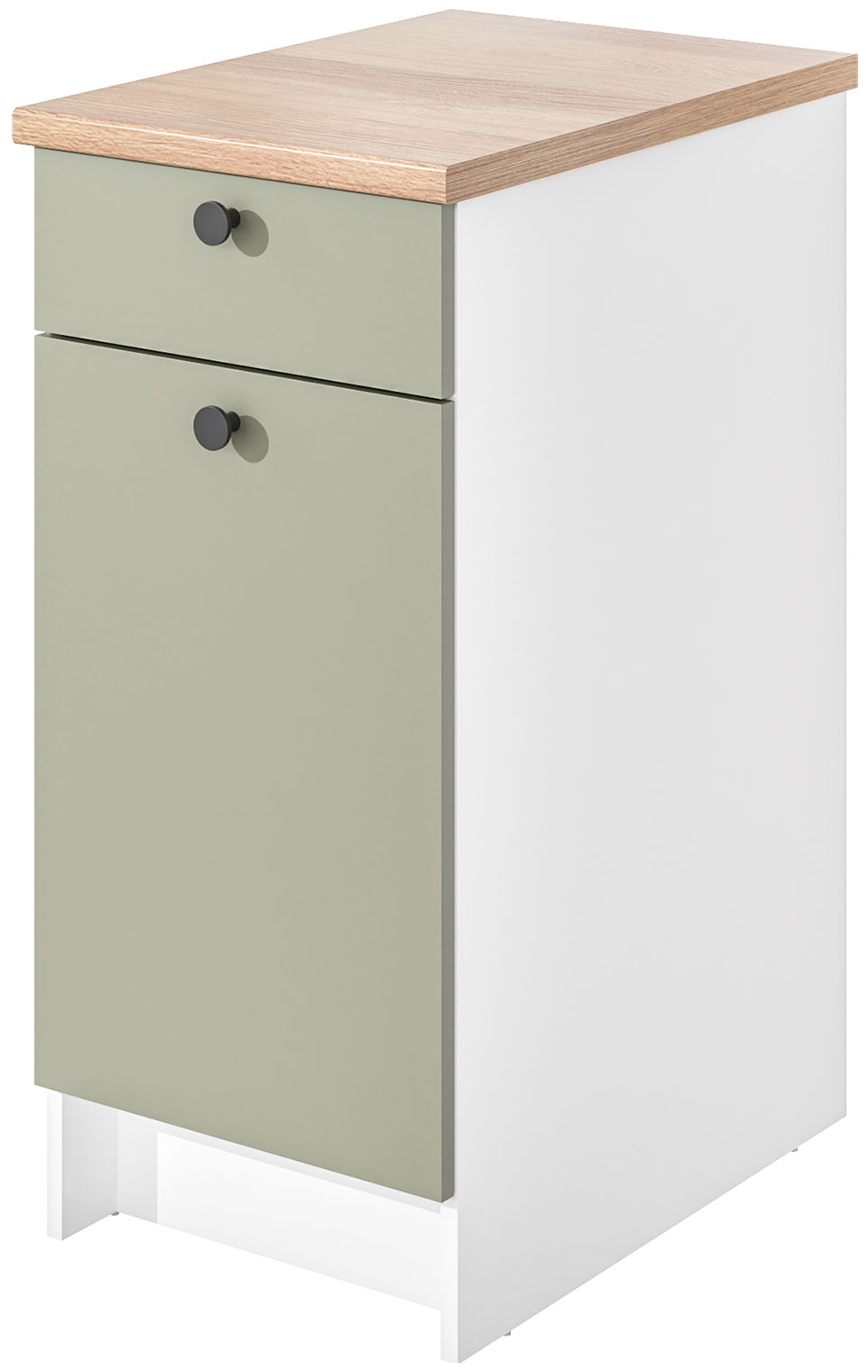 Изображение товара Кухонный шкаф Candy ModulE напольный с ящиком и столешницей зеленый матовый 91x42x61см