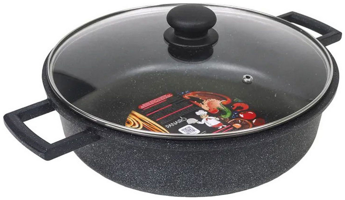 Изображение товара Сотейник/жаровня Panairo Veranss, 28 см, с крышкой (VR-SOT-28-AL-K.pls)