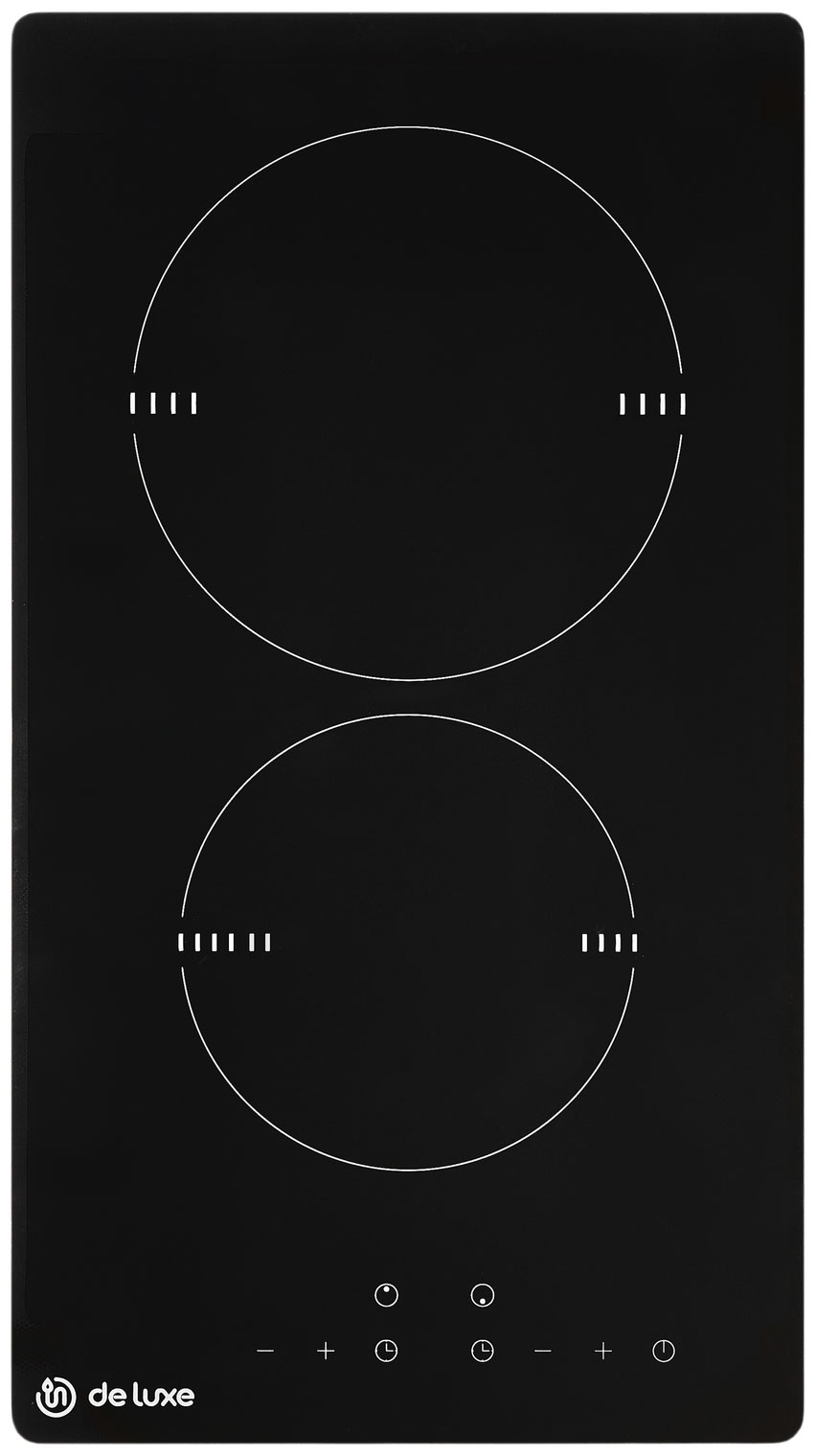 Изображение товара Электрическая варочная панель De luxe VC3E230-T04 двухконфорочная стеклокерамика