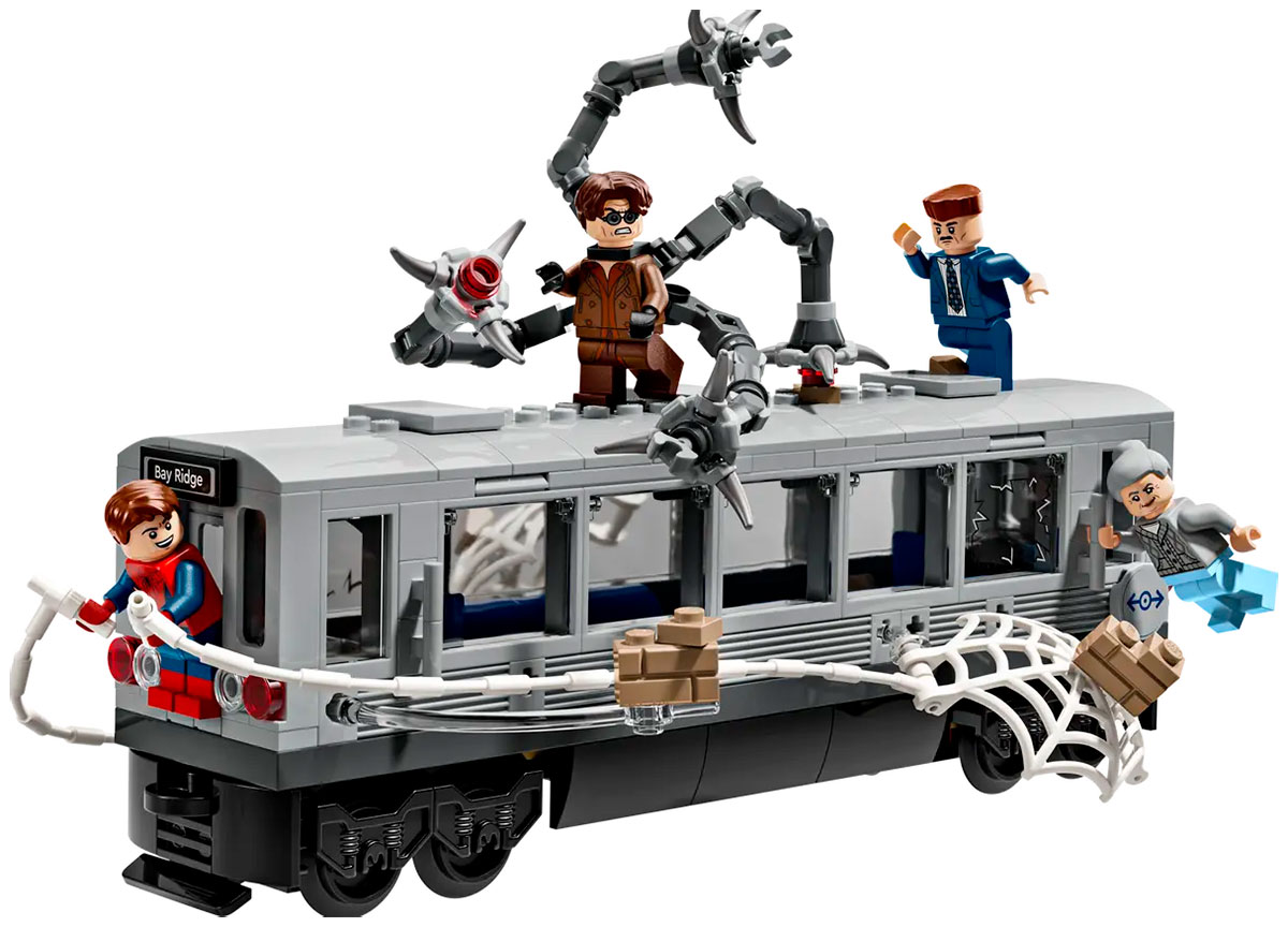 

Конструктор Lego Super Heroes Marvel Сцена в метро с Человеком-пауком и Доктором Осьминогом (76321)