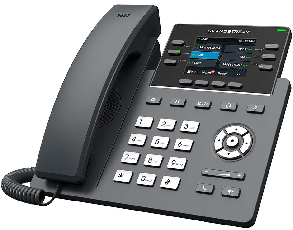 Изображение товара Стационарный IP телефон Grandstream GRP2613 6 линий цветной ЖК возможность Wi-Fi