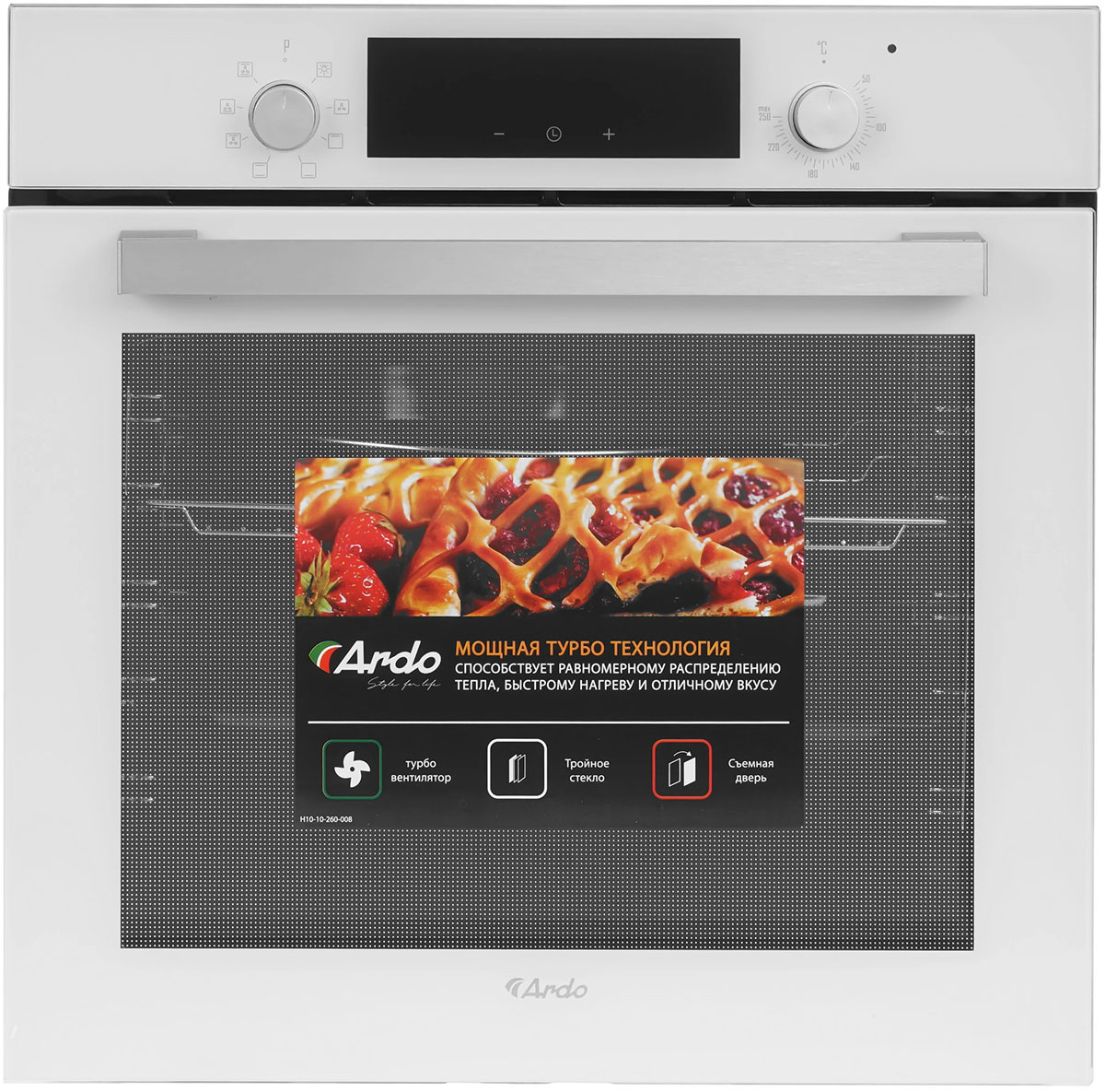 Изображение товара Электрический духовой шкаф Ardo BO28EW2 79л независимый, конвекция, механика