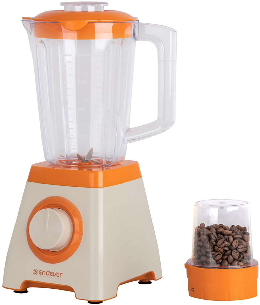 Изображение товара Endever SIGMA 210 блендер стационарный белый оранжевый 1 6 л 800 Вт