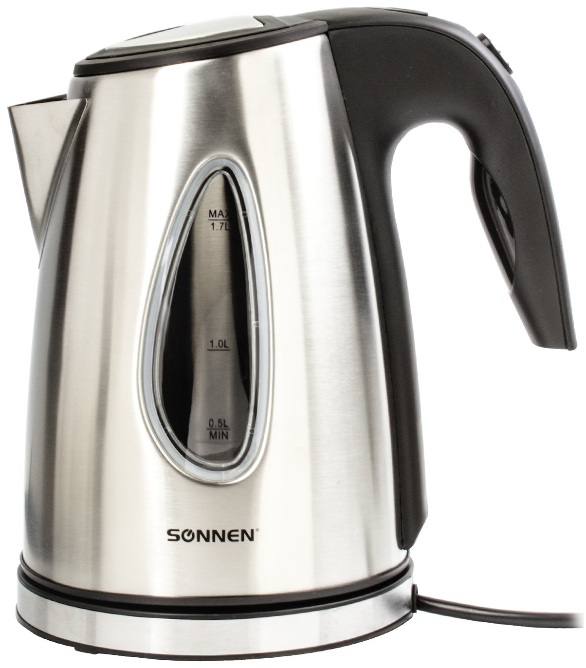 Изображение товара Электрический чайник Sonnen KT-1721 1.7 л мощность 2200 Вт нержавеющая сталь