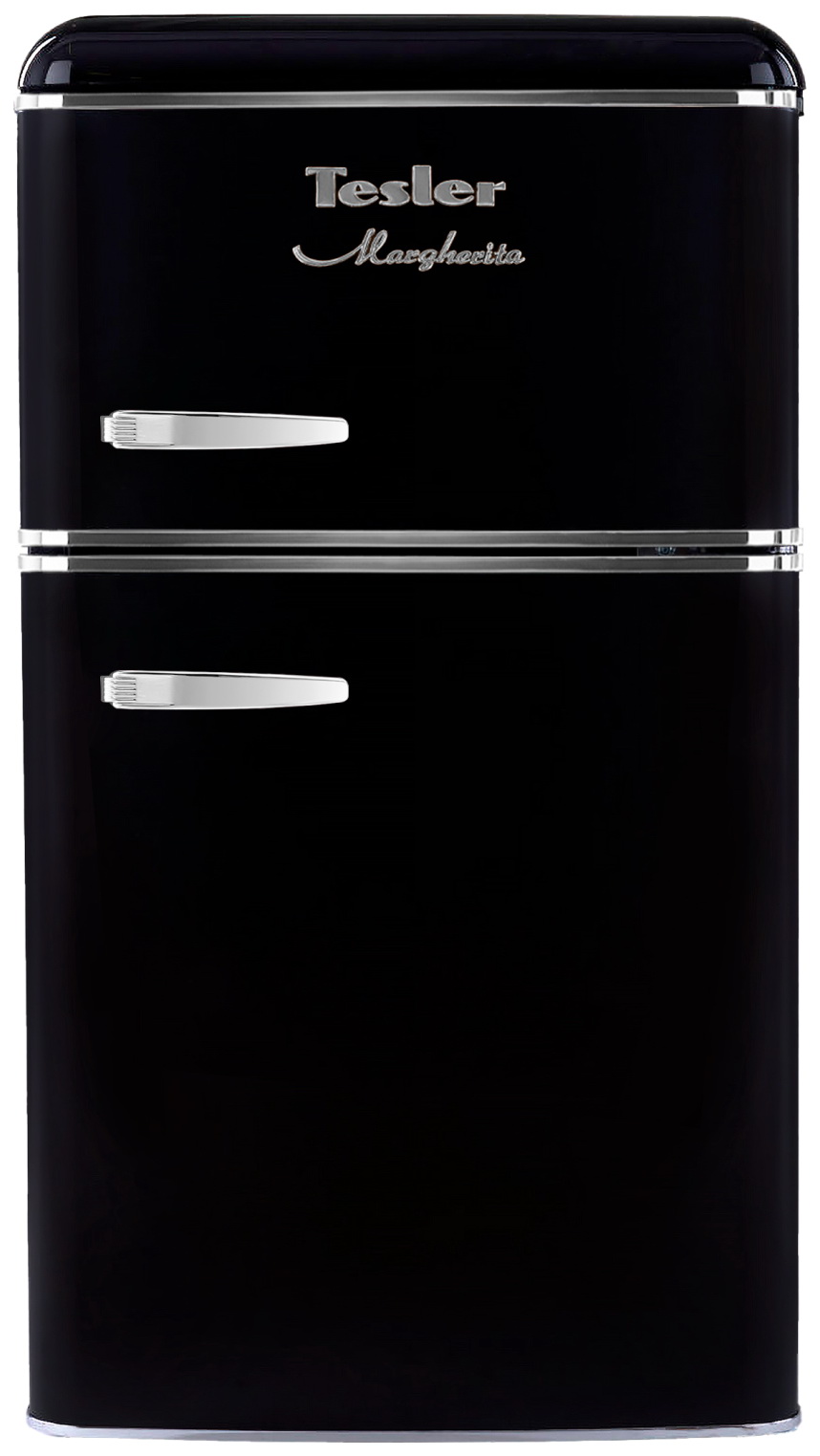 Изображение товара Двухкамерный холодильник Tesler RT-95 BLACK в ретро-стиле