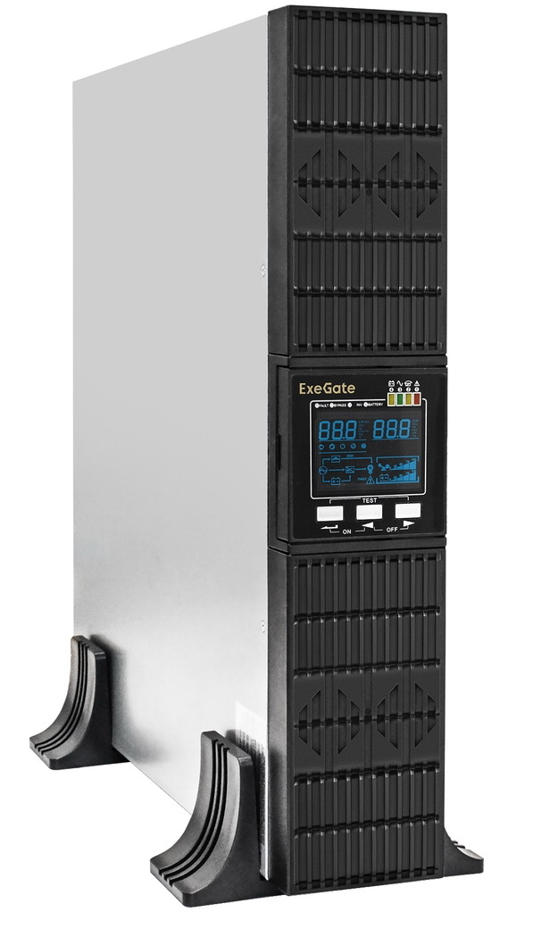 Изображение товара Источник бесперебойного питания ExeGate ULS-2000 LCD AVR SNMP USB RS232 2U