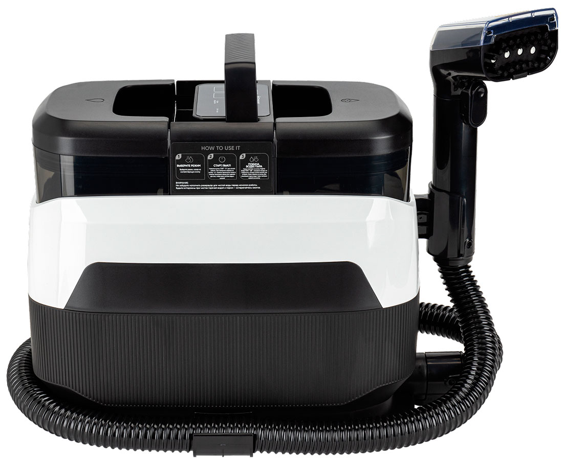 Изображение товара Gressel GVC-7305 — моющий пылесос с пароочисткой, 1700 Вт, белый/черный