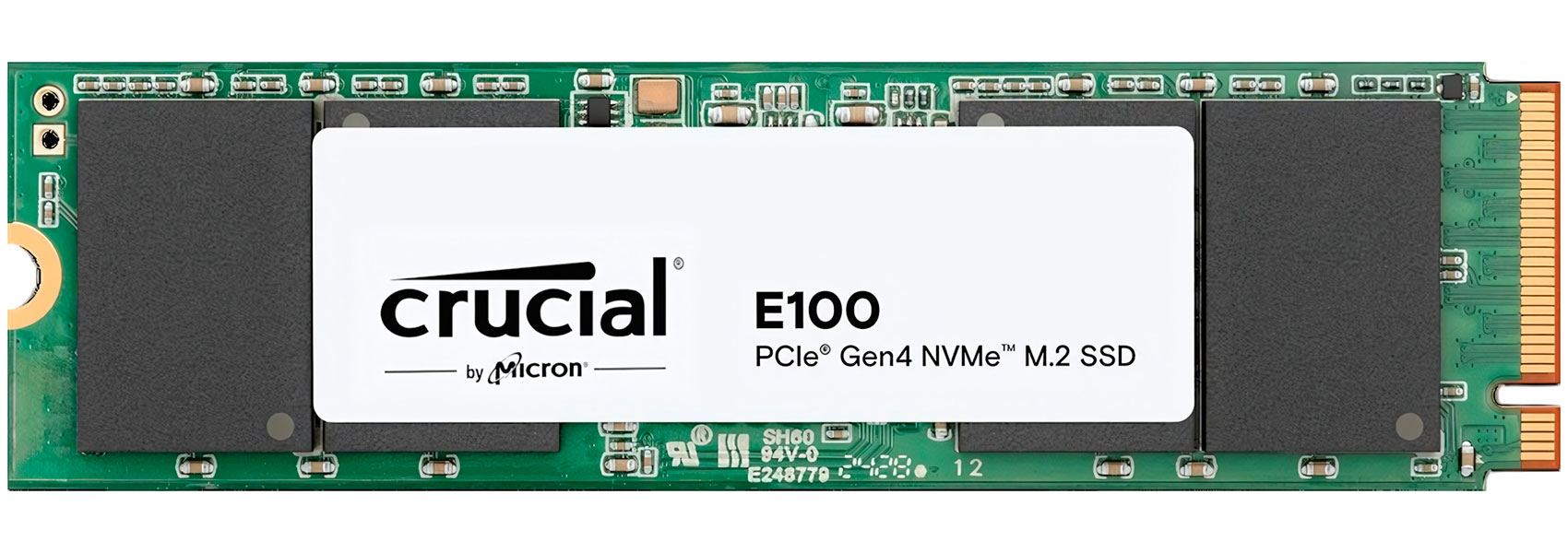 Изображение товара Crucial M2 2048GB E100 PCIe SSD Накопитель форм фактор M.2 2280