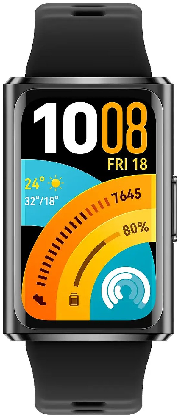 Изображение товара Фитнес браслет Huawei Band 11 Pro (55020GUW) Matte Black Aluminum Alloy Case