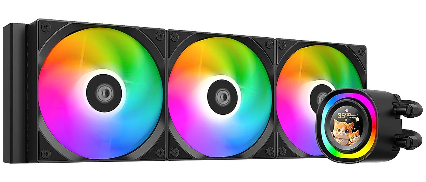Изображение товара Жидкостное охлаждение ID-Cooling FX360 LCD ARGB для процессоров Изображение товара Жидкостное охлаждение ID-Cooling FX360 LCD ARGB для процессоров