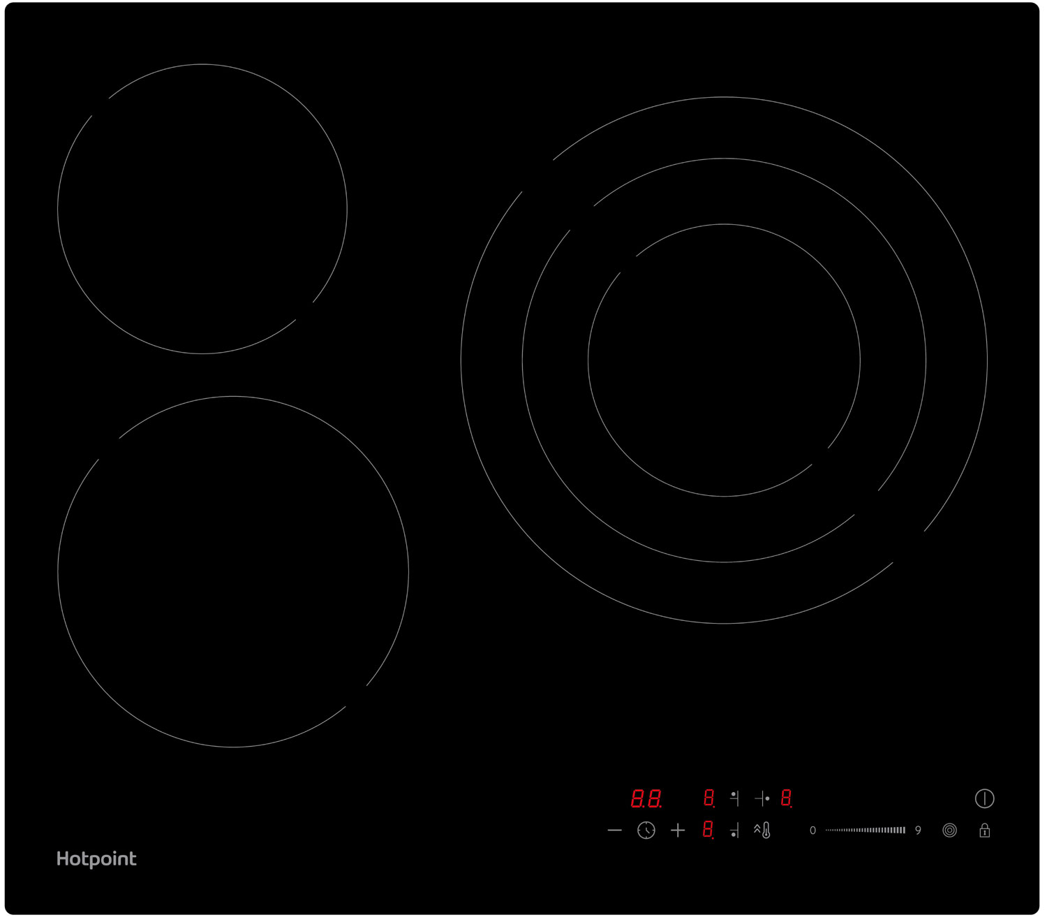Изображение товара Электрическая варочная панель Hotpoint HR 6O3 CS черный