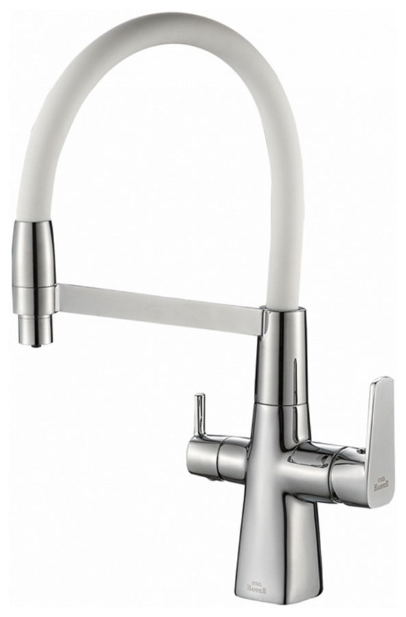 Изображение товара Кухонный смеситель Zorg SH 818-8 CR с выдвижным изливом и двойным каналом