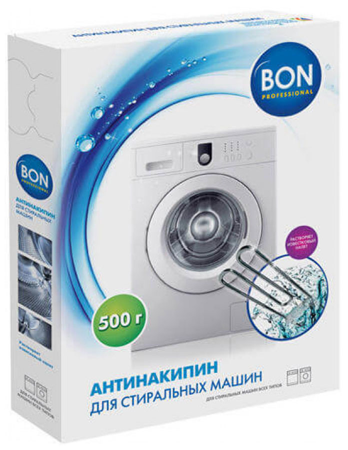 Средство против накипи для стиральных машин BON BN-023, 500 г. цена и фото