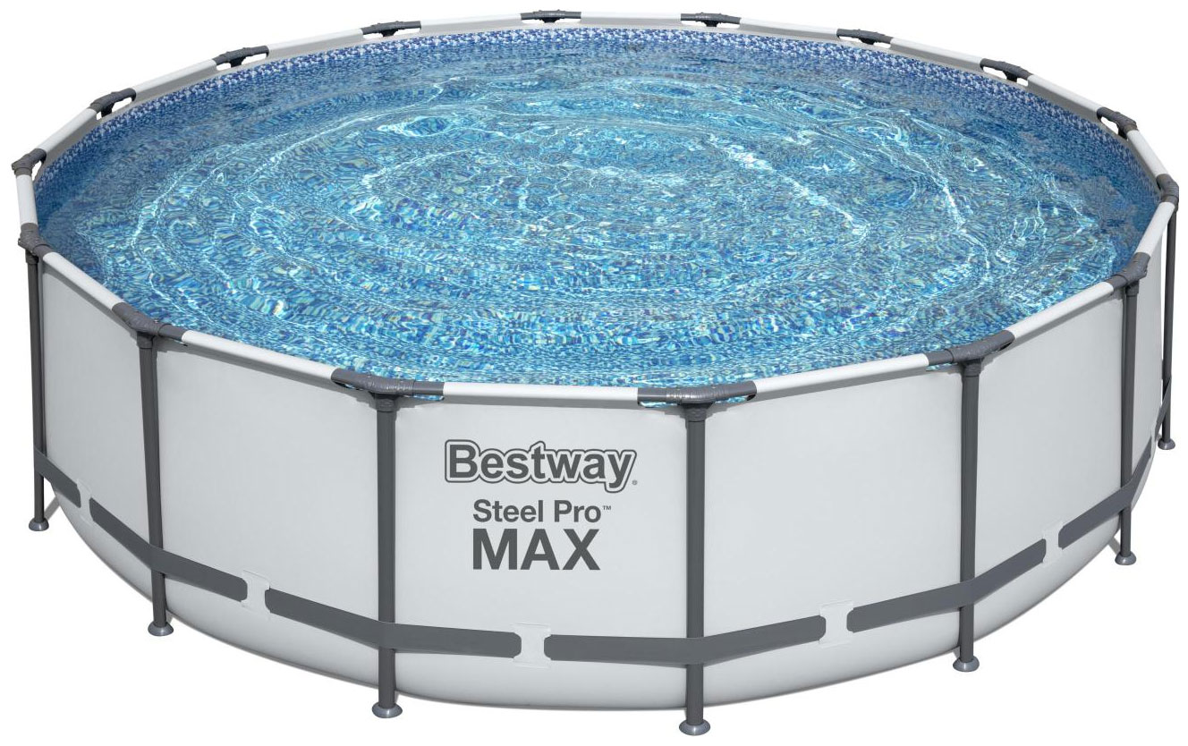 Бассейн BestWay Steel Pro Max 5612Z BW 488х122 см, 19480 л бассейн bestway steel pro max 366х100cm 56418 bw