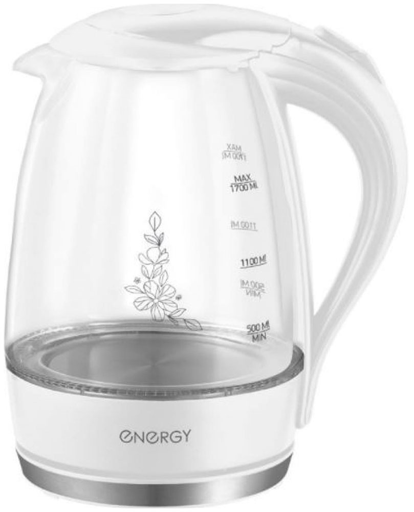 Изображение товара Электрический чайник Energy E-262 белый 1.7 л 2200 Вт