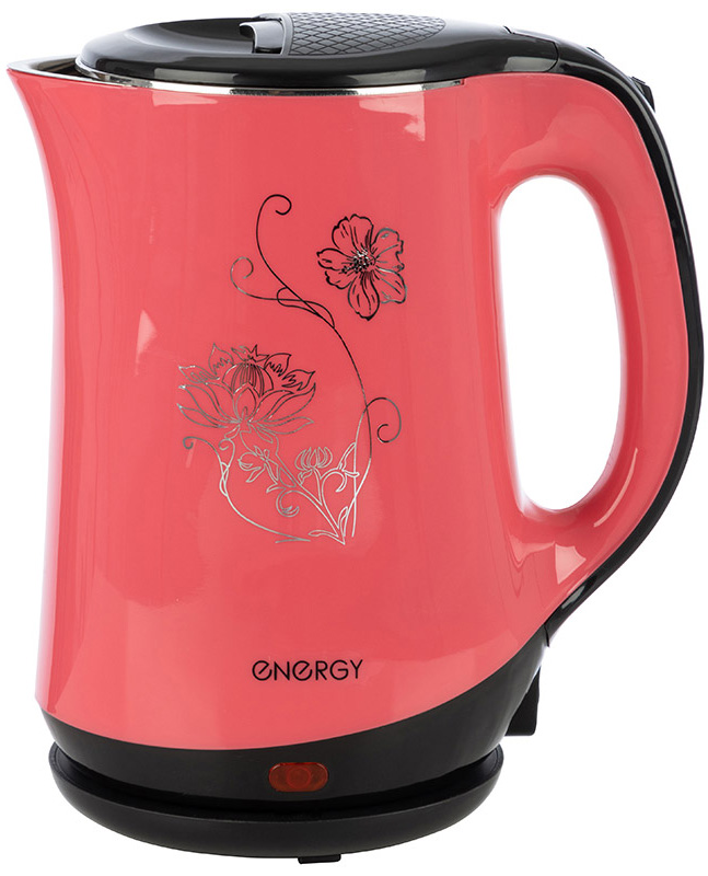 Чайник Energy E-265 164129 розовый чайник energy e 265 1 8 л диск розовый двойной корпус 164129