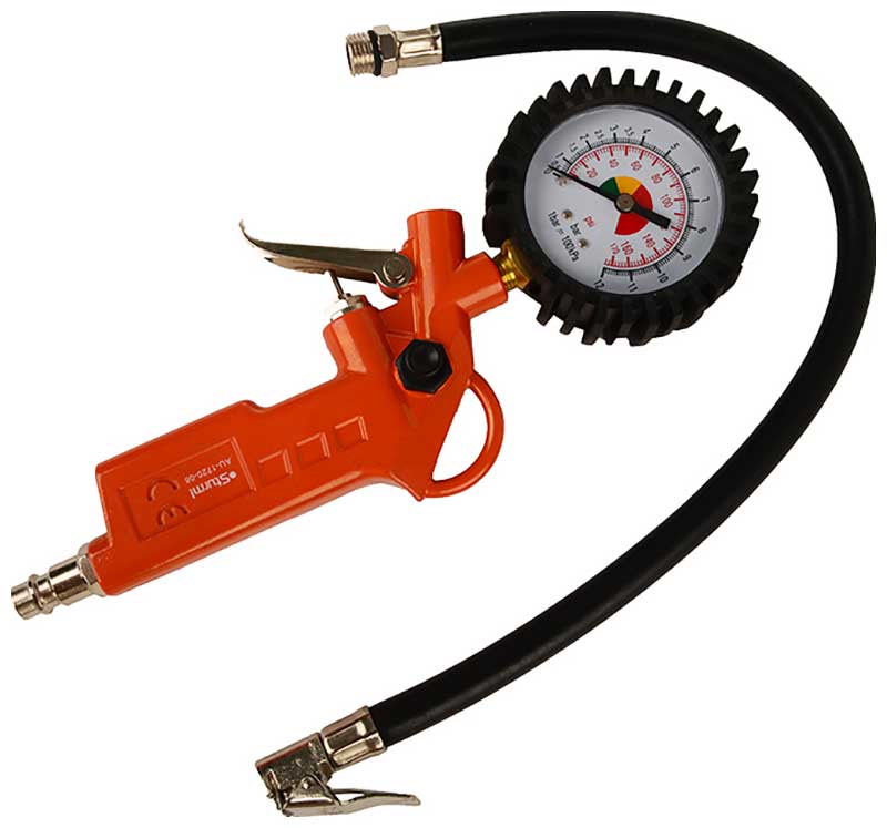 Изображение товара Пистолет продувочный Sturm AU-1720-06 с манометром для накачки шин