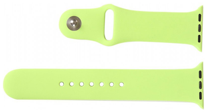 Ремешок для смарт-часов mObility для Apple watch - 38-40 mm, зеленый УТ000018881 гидрогелевая пленка atouchbo для apple watch 38 мм 2 шт