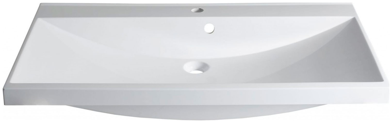 Изображение товара Раковина Aquanet Нота 90 белый - накладная керамическая раковина для ванной