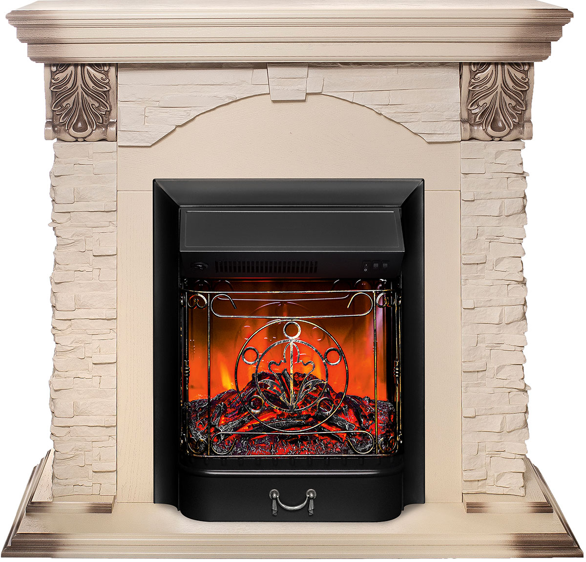 Изображение товара Электрический каминокомплект Realflame DUBLIN LUX STD/EUG WT MAJESTIC BL