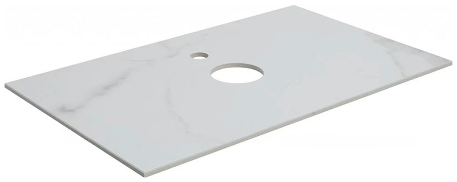 Изображение товара Столешница Aquanet Nova Lite 75 мрамор бежевый керамогранит 10 мм для мебели