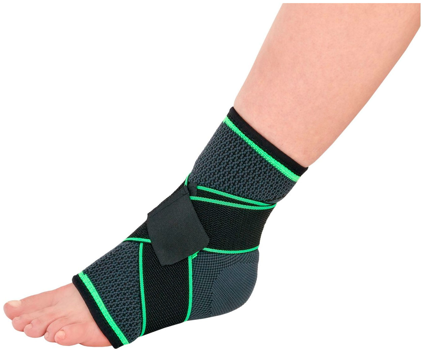 Изображение товара Фиксатор голеностопа Bradex SF 0666 салатовый универсальный легкий и регулируемый