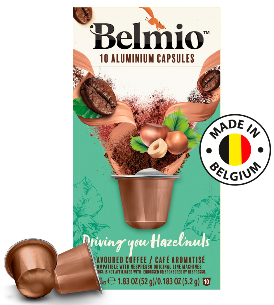 Кофе молотый Belmio в алюминиевых капсулах Driving you Hazelnuts кофе молотый в алюмиевых капсулах belmio lungo delicato intensity 5