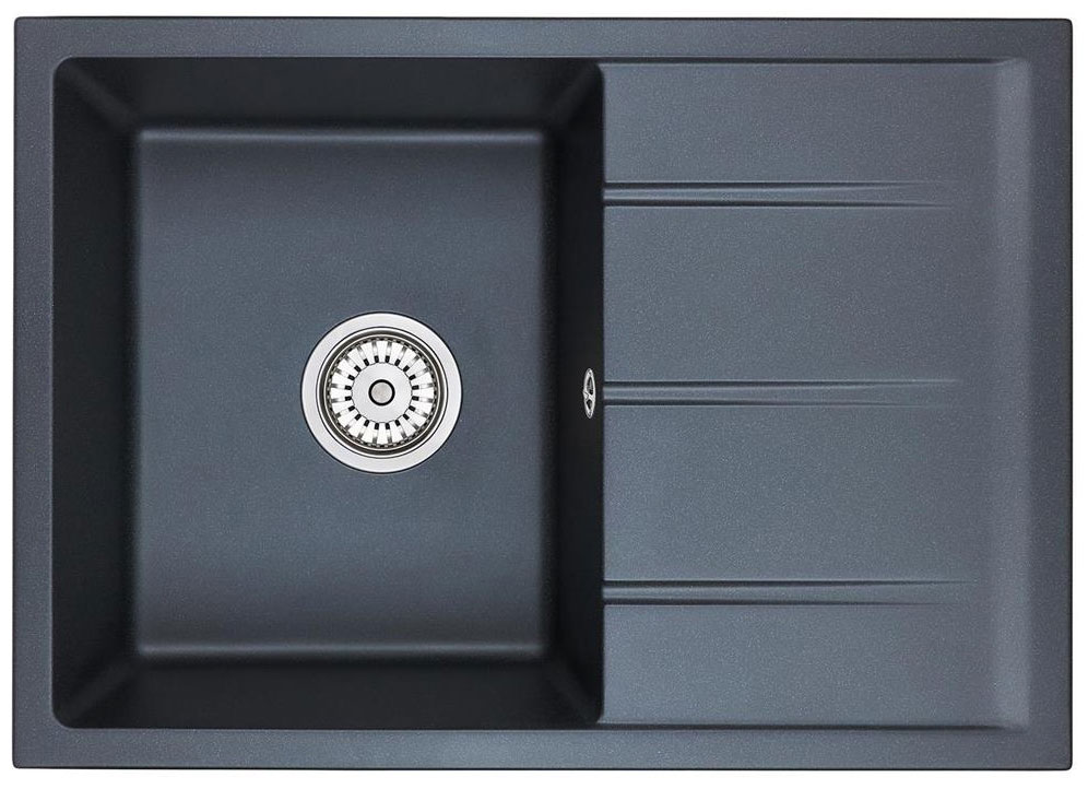 Изображение товара Кухонная мойка Emar EMQ-1700.Q Морион из кварцевой крошки компактная и прочная