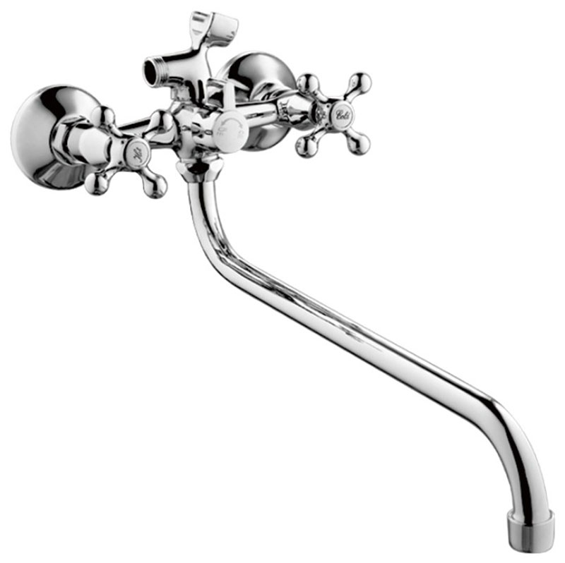 Изображение товара Смеситель для ванны Haiba HB2208-2 в хромовом цвете